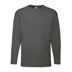 Koszulka Z Długim Rękawem Dla Dorosłych Unisex Valueweight. Zielone bluzki FRUIT OF THE LOOM, s, bez wzorów, sportowe, bez kołnierzyka, bez ramiączek. Za 49.99 zł.