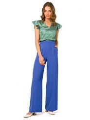 Stylove Spodnie w kolorze niebieskim rozmiar: XL. Niebieskie spodnie materiałowe Stylove, na co dzień, xl, bez wzorów, z materiału. Za 253.45 zł.