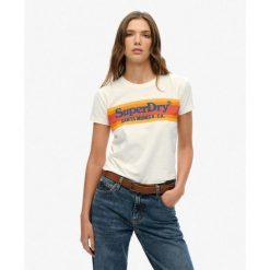 Dopasowana koszulka Venue Outdoors. Białe koszulki sportowe Superdry, bez wzorów, z bawełny, bez ramiączek. W wyprzedaży za 157.15 zł.