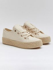 Bellucci Espadryle w kolorze beżowym rozmiar: 37. Brązowe espadryle Bellucci, bez wzorów, bez obcasa, na obcasie, bez zapięcia. Za 144.58 zł.