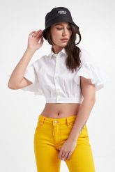 Koszula damska DSQUARED2. Koszule Dsquared2, s, bez wzorów, bez kołnierzyka, bez ramiączek. W wyprzedaży za 1,071.85 zł.