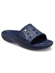 Crocs Klapki "Baya II" w kolorze granatowym rozmiar: 45/46. Niebieskie klapki Crocs, bez wzorów, z otwartym noskiem, bez obcasa. Za 83.62 zł.