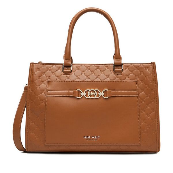 Torebka Nine West. Brązowe torebki klasyczne Nine West, bez wzorów, bez dodatków. Za 249.99 zł.