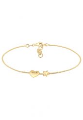 Elli Damski pierścionek z sercem i gwiazdami Astro Filigree ze srebra próby 925 Sterling Silver Bransoletki 1 ct. Szare bransoletki Elli, srebrne. Za 248.99 zł.