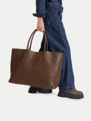 G-Star Raw Torebka C-LDA8729 Brązowy. Brązowe shopper G-Star, bez wzorów, ze skóry, bez dodatków. Za 299.99 zł.