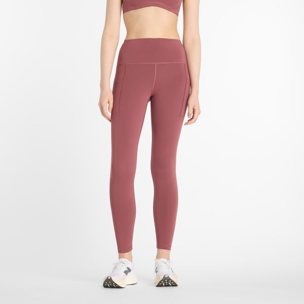 Legginsy damskie do biegania New Balance Sleek WP51268WAD – różowe. Czerwone legginsy New Balance, s, bez wzorów, z lycry, z podwyższonym stanem, do biegania. Za 409.99 zł.