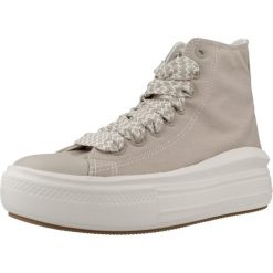 Tenisówki Converse Model Chuck Taylor All Star Move Hi Kolor Jasnobrązowy. Brązowe trampki Converse, bez wzorów, z tkaniny, bez zapięcia. Za 404.25 zł.