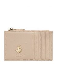 Beverly Hills Polo Club Etui na karty kredytowe CWBEO-BHPC-W1-003-AW26 Beżowy. Brązowe portfele Beverly Hills Polo Club, bez wzorów, z materiału. Za 59.99 zł.