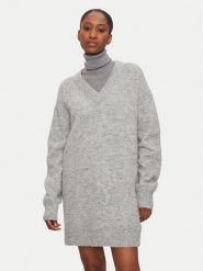Calvin Klein Jeans Sukienka dzianinowa J20J224638 Szary Loose Fit. Szare sukienki Calvin Klein Jeans, m, bez wzorów, z dzianiny, bez kołnierzyka, bez ramiączek. Za 349.99 zł.
