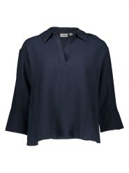 JDY Bluzka "Pepper" w kolorze granatowym rozmiar: XL. Niebieskie bluzki JDY, xl, bez wzorów, bez kołnierzyka, bez ramiączek. Za 79.40 zł.