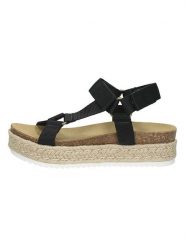 Steve Madden Sandały w kolorze czarnym rozmiar: 37. Czarne sandały Steve Madden, bez wzorów, klasyczne, z otwartym noskiem, bez obcasa, na platformie, bez zapięcia. Za 123.25 zł.