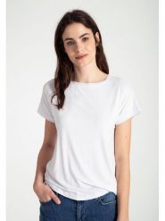 More & More Koszulka w kolorze białym rozmiar: 46. Białe bluzki More & More, bez wzorów, bez kołnierzyka, bez ramiączek. Za 56.99 zł.