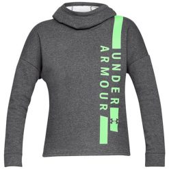 Bluza w kolorze ciemnoszarym. Szare bluzy sportowe Under Armour, xs, bez wzorów, bez kaptura. W wyprzedaży za 99.95 zł.