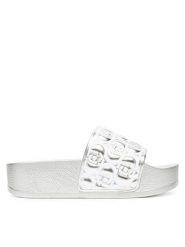 Liu Jo Klapki Mykonos 01 BA5097 EX252 Srebrny. Szare klapki Liu Jo, bez wzorów, z tworzywa sztucznego, bez obcasa. Za 199.99 zł.