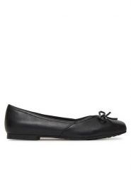 Caprice Baleriny 9-22109-46 Czarny. Czarne baleriny Caprice, bez wzorów, ze skóry, bez obcasa. Za 234.99 zł.
