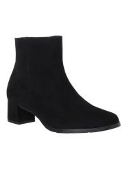 HASSIA Skórzane botki "Milano" w kolorze czarnym rozmiar: 36. Czarne botki HASSIA, bez wzorów, ze skóry, bez obcasa, bez zapięcia. Za 404.99 zł.