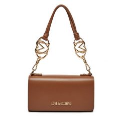 Torebka LOVE MOSCHINO. Brązowe torebki klasyczne Love Moschino, bez wzorów, bez dodatków. Za 439.99 zł.