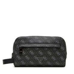 Kosmetyczka Guess. Czarne kufry i kosmetyczki Guess, z aplikacjami, bez dodatków. Za 299.99 zł.
