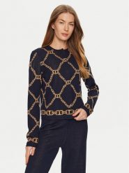 TWINSET Kardigan 241TP3522 Granatowy Straight Fit. Niebieskie kardigany Twinset, m, bez wzorów, z wiskozy. Za 339.99 zł.