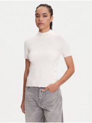 Miss Sixty Golf 6S1RJ37100 Biały Slim Fit. Białe golfy Miss Sixty, m, bez wzorów, z syntetyku, bez ramiączek. Za 419.99 zł.