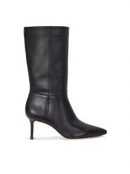 Lauren Ralph Lauren Kozaki 802942516001 Czarny. Czarne kozaki Lauren Ralph Lauren, ze skóry, bez obcasa, na szpilce, bez zapięcia. Za 1,099.00 zł.