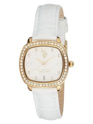 U.S. Polo Assn. Zegarek kwarcowy w kolorze złoto-białym rozmiar: onesize. Białe, analogowe zegarki U.S. Polo Assn., metalowe. Za 217.99 zł.