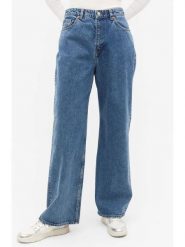 Monki Dżinsy - Comfort fit - w kolorze niebieskim rozmiar: W25. Niebieskie jeansy Monki, bez wzorów, z podwyższonym stanem. Za 74.11 zł.