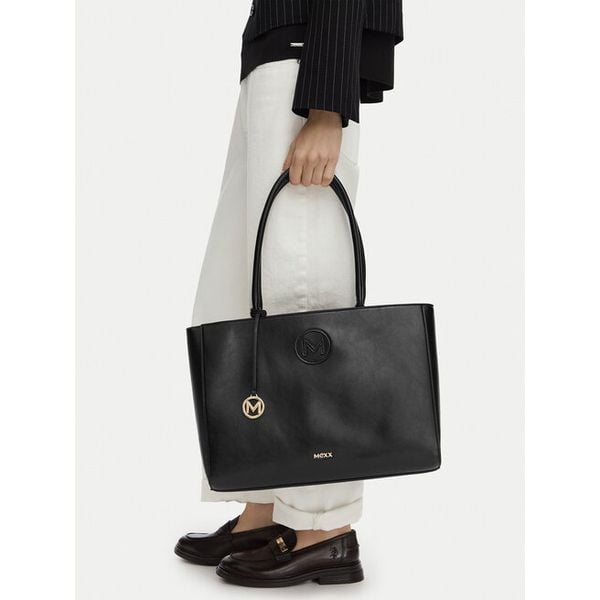 Torebka MEXX. Czarne shopper Mexx, bez wzorów, bez dodatków. Za 229.99 zł.