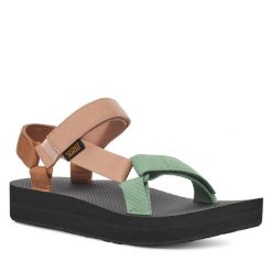 Sandały Teva. Sandały Teva, bez wzorów, bez obcasa, na koturnie, bez zapięcia. Za 239.99 zł.