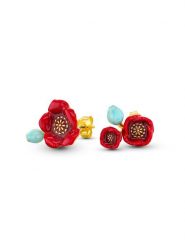 CHARM'S Pozłacane kolczyki-wkrętki rozmiar: onesize. Czerwone kolczyki CHARM'S, pozłacane. Za 151.95 zł.