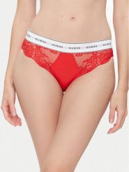Guess Figi klasyczne O2BE08 KBBT0 Czerwony. Czerwone figi Guess, xl, z aplikacjami, z syntetyku. Za 139.99 zł.