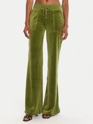Juicy Couture Spodnie dresowe Layla JCSEBJ001G Zielony Regular Fit. Zielone spodnie dresowe Juicy Couture, xl, bez wzorów, z dresówki. Za 349.99 zł.