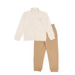 Bluza z pełny zamek błyskawiczny na co dzień. Białe bluzy LEONE 1947 APPAREL, bez wzorów, z bawełny, bez kaptura. W wyprzedaży za 134.57 zł.