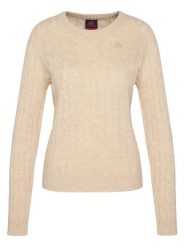 Robe di Kappa Sweter Jolie 65116CW Beżowy Regular Fit. Brązowe swetry Robe di Kappa, m, bez wzorów, z wełny, bez ramiączek. Za 249.99 zł.