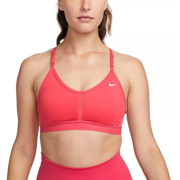 Stanik Sportowy Nike Bra W Nk Indy V-neck. Czerwone bielizna sportowa Nike, xs, bez wzorów. Za 123.20 zł.