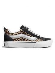 Vans Skórzane sneakersy "Knu Skool" w kolorze czarno-beżowym rozmiar: 37. Czarne trampki Vans, bez wzorów, bez zapięcia. Za 196.70 zł.