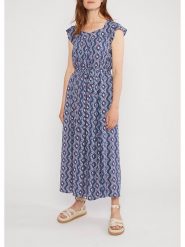 Blutsgeschwister Sukienka "Hello Againseaworld" w kolorze granatowo-białym rozmiar: M. Niebieskie sukienki Blutsgeschwister, na imprezę, m, bez wzorów, z wiskozy, klasyczne, bez kołnierzyka, bez ramiączek, maxi. Za 210.32 zł.