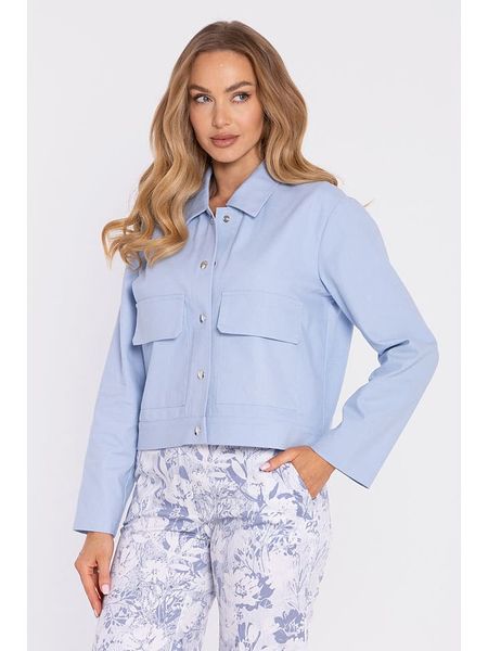 Made of emotion Kurtka przejściowa w kolorze błękitnym rozmiar: L/XL. Niebieskie kurtki Made Of Emotion, l, bez wzorów, bez kaptura. Za 259.95 zł.