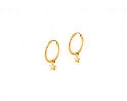 Złote kolczyki - koła, gwiazdy. Żółte kolczyki Apart, złote. W wyprzedaży za 265.30 zł.