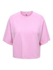 ONLY Carmakoma Sweter w kolorze jasnoróżowym rozmiar: M-46/48. Różowe swetry Only Carmakoma, m, bez wzorów, z materiału, bez ramiączek. Za 82.83 zł.