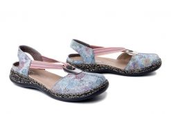 RIEKER 46361-90 multi, sandały damskie. Sandały Rieker, bez wzorów, z gumy, bez obcasa, bez zapięcia. Za 270.52 zł.