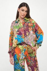 Koszula damska z wiskozy LIU JO. Koszule Liu Jo, bez wzorów, z wiskozy, bez kołnierzyka, bez ramiączek. Za 729.00 zł.