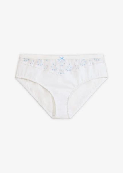 Figi maxi. Białe figi bonprix, bez wzorów. Za 42.99 zł.
