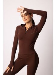 Spaio Bluza sportowa "Adapt" w kolorze brązowym rozmiar: L. Brązowe bluzy Spaio, l, bez wzorów, z materiału, bez kaptura. Za 208.99 zł.