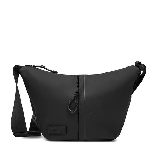 Torebka Hunter. Czarne listonoszki Hunter, bez wzorów, bez dodatków. Za 129.99 zł.