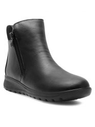 Go Soft Botki Hannah WSS20521-08 Czarny. Czarne botki GO SOFT, bez wzorów, z tworzywa sztucznego, bez obcasa, na płaskiej podeszwie, bez zapięcia. Za 129.99 zł.