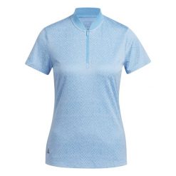 Damska koszulka polo adidas Jacquard Ultimate365. Niebieskie koszulki polo Adidas, xs, bez wzorów, bez kołnierzyka, bez ramiączek. W wyprzedaży za 155.95 zł.