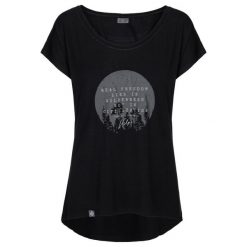 Damski t-shirt Kilpi ROISIN-W. Czarne t-shirty Kilpi, xs, bez wzorów, bez kołnierzyka, bez ramiączek. Za 60.57 zł.
