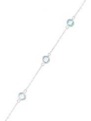 OR ÉCLAT Złota bransoletka "Colors" z elementami ozdobnymi rozmiar: onesize. Niebieskie bransoletki OR ÉCLAT, z topazem, złote. Za 1,283.99 zł.