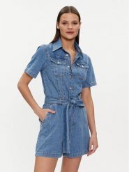 Liu Jo Kombinezon UA4206 DS030 Niebieski Regular Fit. Niebieskie sukienki Liu Jo, bez wzorów, z bawełny, bez kołnierzyka, bez ramiączek. Za 419.99 zł.